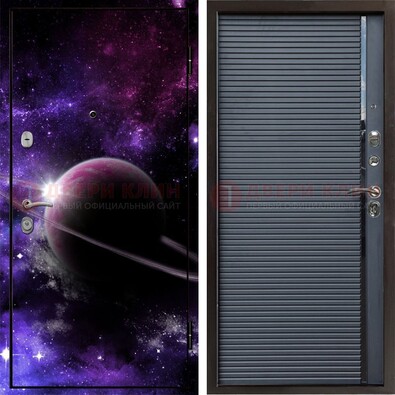 Металлическая дверь с фотопечатью Сатурна ДФ-20 в Старой Купавне