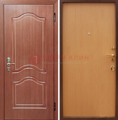 Входная дверь отделанная МДФ и ламинатом внутри ДМ-159 в Старой Купавне