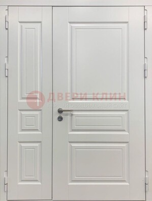 Полуторная светлая металлическая дверь с МДФ ДМ-336 в Старой Купавне