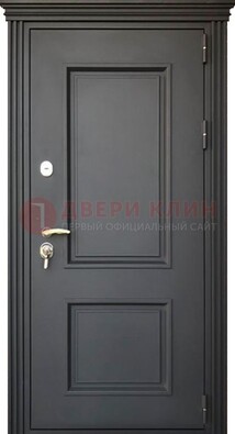 Чёрная дверь с МДФ ДМ-520 в Старой Купавне