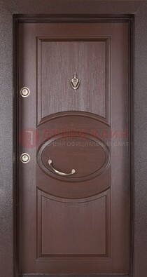 Железная дверь с массивом дуба в стиле классика ДМД-55 в Старой Купавне