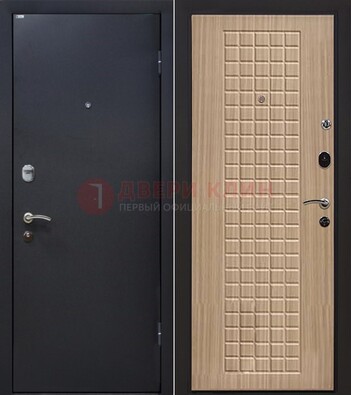 Черная металлическая дверь с порошковым покрытием ДП-157 в Старой Купавне
