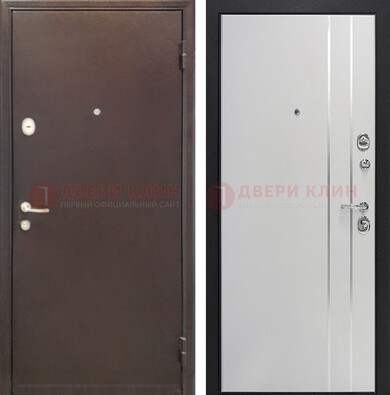 Входная дверь с порошковым покрытием с МДФ с молдингами ДП-232 в Старой Купавне