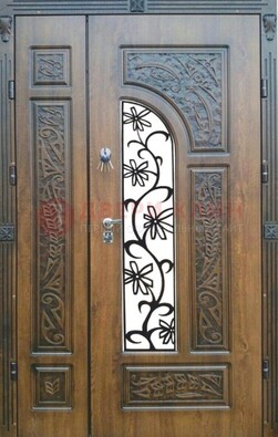 Морозостойкая металлическая парадная дверь ДПР-12 в Старой Купавне