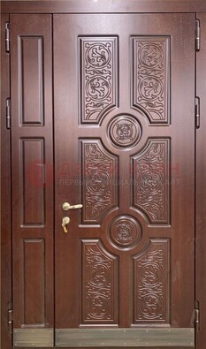 Парадная металлическая дверь с узором ДПР-74 в Старой Купавне