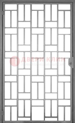 Металлическая решетчатая дверь в сером цвете ДР-23 в Старой Купавне