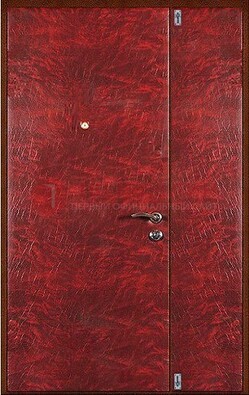 Красная тамбурная дверь ДТМ-33 в Старой Купавне