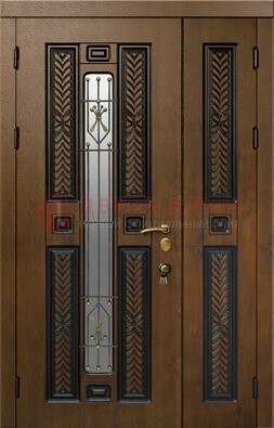 Полуторная входная дверь с виноритом ДВТ-169 в Старой Купавне