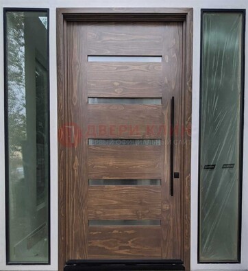 Железная дверь с виноритом и фрамугами ДВТ-189 в Старой Купавне