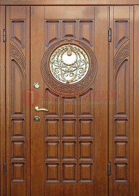 Металлическая филенчатая дверь с виноритом ДВТ-191 в Старой Купавне