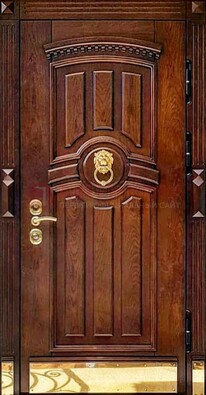 Входная дверь с виноритом в коричневом цвете ДВТ-236 в Старой Купавне