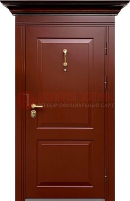 Красная железная дверь винорит для частного дома ДВТ-251 в Старой Купавне