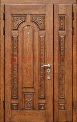 Полуторная железная дверь винорит для дома ДВТ-252 в Старой Купавне