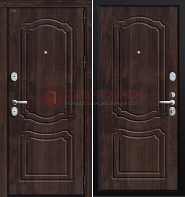 Темная входная дверь с МДФ ДМ-2222 в Старой Купавне