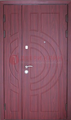 Красная железная дверь с виноритом ДВТ-3 в Старой Купавне