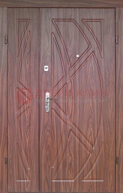 Железная тамбурная полуторная дверь с МДФ ПЛ-7 в Старой Купавне